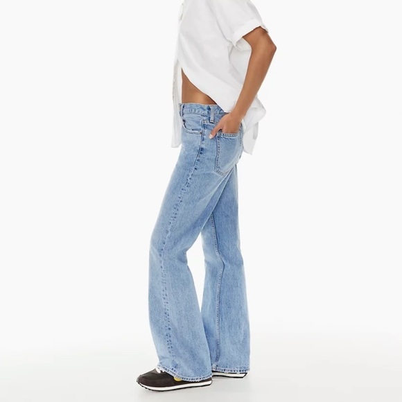 ❗️SOLD❗️Denim Forum The Marianne Mid Loose Flare 32L Size 24 - Picture 2 of 12